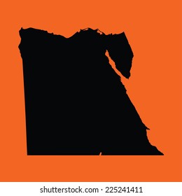 An Illustration on an Orange background of Egypt