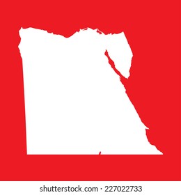 An Illustration on an Red background of Egypt