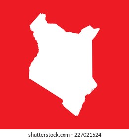 An Illustration on an Red background of Kenya