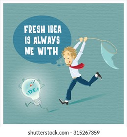 Illustration on the subject of office work. Completely isolated objects be edited.