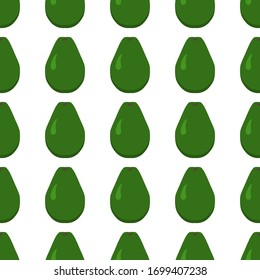 Ilustración sobre el tema de gran color aguacate sin fisuras, patrón de fruta brillante para sello. Patrón de frutas que consiste en un bello aguacate de repetición sin fisuras. Simple y colorido fruto del aguacate sin fisuras.