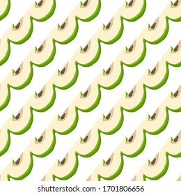 Illustration on theme big colored seamless pear, bright fruit pattern for seal. Fruit pattern consisting of beautiful seamless repeat pear. Simple colorful pattern fruit from seamless pear.