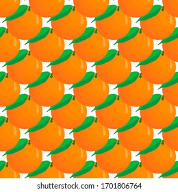 Illustration on theme big colored seamless orange, bright fruit pattern for seal. Fruit pattern consisting of beautiful seamless repeat orange. Simple colorful pattern fruit from seamless orange.