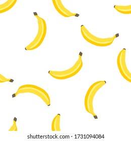Illustration on theme big colored seamless banana, bright fruit pattern for seal. Fruit pattern consisting of beautiful seamless repeat banana. Simple colorful pattern fruit from seamless banana.