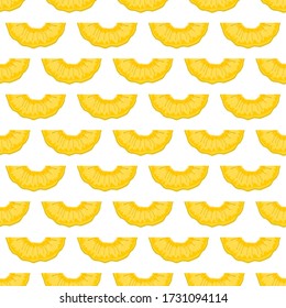 Ilustración sobre el tema de la piña sin soldadura de color grande, patrón de fruta brillante para la foca. Patrón de fruta consistente en una hermosa piña repetida sin costura. Sencillo patrón colorido fruta piña sin soldadura.