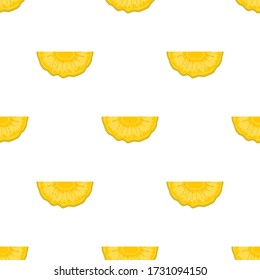 Illustration on theme big colored seamless pineapple, bright fruit pattern for seal. Fruit pattern consisting of beautiful seamless repeat pineapple. Simple colorful pattern fruit seamless pineapple.