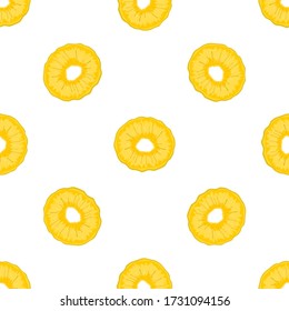 Illustration on theme big colored seamless pineapple, bright fruit pattern for seal. Fruit pattern consisting of beautiful seamless repeat pineapple. Simple colorful pattern fruit seamless pineapple.