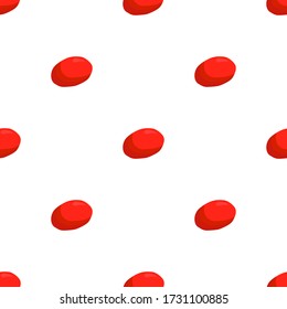 Ilustración sobre el tema de goji sin costuras de color grande, patrón de berry brillante para foca. Patrón de cerezo que consiste en un hermoso goji repetitivo sin costura. Berry de patrón simple y colorido a partir de un goji suave y sin fisuras.