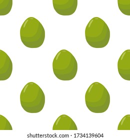 Illustration zum Thema große farbige nahtlose Guava, helle Fruchtmuster für Siegel. Fruchtmuster bestehend aus schöner nahtloser, wiederholter Guava. 