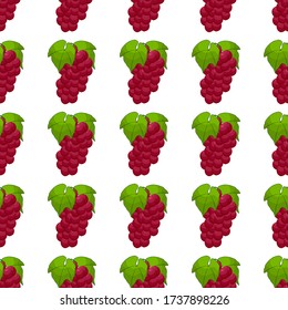 Illustration on theme big colored seamless grape, bright berry pattern for seal. Berry pattern consisting of beautiful seamless repeat grape. Simple colorful pattern berry from seamless soft grape.