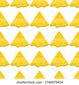 Illustration on theme big colored seamless pineapple, bright fruit pattern for seal. Fruit pattern consisting of beautiful seamless repeat pineapple. Simple colorful pattern fruit seamless pineapple.