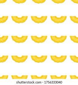 Illustration on theme big colored seamless pineapple, bright fruit pattern for seal. Fruit pattern consisting of beautiful seamless repeat pineapple. Simple colorful pattern fruit seamless pineapple.