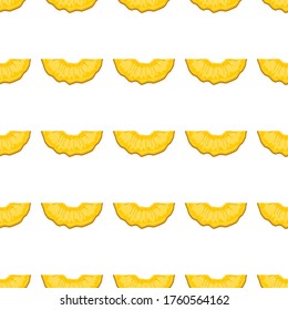 Illustration zum Thema große farbige nahtlose Ananas, helle Fruchtmuster für den Siegel. Fruchtmuster, bestehend aus schönen nahtlosen, wiederholten Ananas. Einfache farbige Muster Früchte nahtlose Ananas.