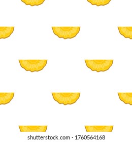 Illustration zum Thema große farbige nahtlose Ananas, helle Fruchtmuster für den Siegel. Fruchtmuster, bestehend aus schönen nahtlosen, wiederholten Ananas. Einfache farbige Muster Früchte nahtlose Ananas.