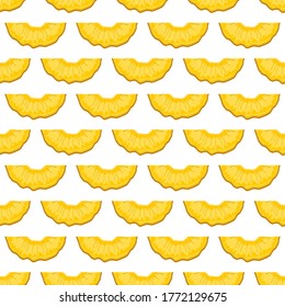 Illustration on theme big colored seamless pineapple, bright fruit pattern for seal. Fruit pattern consisting of beautiful seamless repeat pineapple. Simple colorful pattern fruit seamless pineapple.
