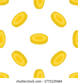 Illustration on theme big colored seamless pineapple, bright fruit pattern for seal. Fruit pattern consisting of beautiful seamless repeat pineapple. Simple colorful pattern fruit seamless pineapple.