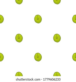 Ilustración sobre el tema de la uva sin costura de color grande, patrón de baya brillante para foca. Patrón de cerezo consistente en una hermosa uva repetida sin costura. Berry de patrón simple y colorido a partir de uva suave sin fisuras.