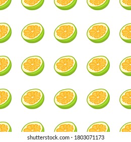 Illustration on theme big colored seamless pomelo, bright fruit pattern for seal. Fruit pattern consisting of beautiful seamless repeat pomelo. Simple colorful pattern fruit from seamless pomelo.