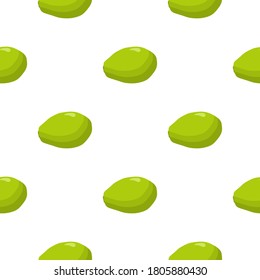Ilustración sobre el tema de la papaya sin soldadura de color grande, patrón de fruta brillante para la foca. Patrón de fruta consistente en una hermosa papaya repetida sin costura. Frutos simples de patrón colorido de papaya sin soldadura.