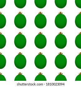 Illustration on theme big colored seamless feijoa, bright fruit pattern for seal. Fruit pattern consisting of beautiful seamless repeat feijoa. Simple colorful pattern fruit from seamless feijoa.