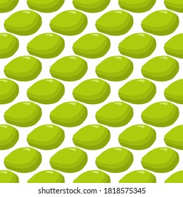 Ilustración sobre el tema de la papaya sin soldadura de color grande, patrón de fruta brillante para la foca. Patrón de fruta consistente en una hermosa papaya repetida sin costura. Frutos simples de patrón colorido de papaya sin soldadura.