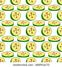 Illustration on theme big colored seamless feijoa, bright fruit pattern for seal. Fruit pattern consisting of beautiful seamless repeat feijoa. Simple colorful pattern fruit from seamless feijoa.