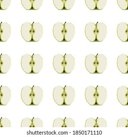 Illustration on theme big colored seamless apple, bright fruit pattern for seal. Fruit pattern consisting of beautiful seamless repeat apple. Simple colorful pattern fruit from seamless beauty apple.