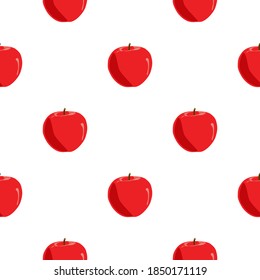 Illustration on theme big colored seamless apple, bright fruit pattern for seal. Fruit pattern consisting of beautiful seamless repeat apple. Simple colorful pattern fruit from seamless beauty apple.