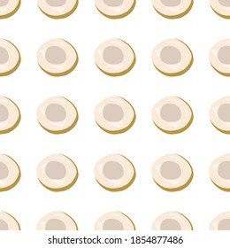 Illustration on theme big colored seamless longan, bright fruit pattern for seal. Fruit pattern consisting of beautiful seamless repeat longan. Simple colorful pattern fruit from seamless longan.