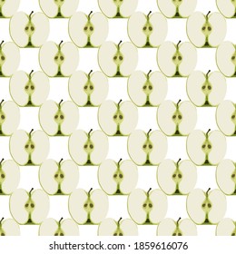 Illustration on theme big colored seamless apple, bright fruit pattern for seal. Fruit pattern consisting of beautiful seamless repeat apple. Simple colorful pattern fruit from seamless beauty apple.