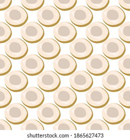Illustration on theme big colored seamless longan, bright fruit pattern for seal. Fruit pattern consisting of beautiful seamless repeat longan. Simple colorful pattern fruit from seamless longan.