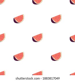 Illustration on theme big colored seamless purple fig, bright fruit pattern for seal. Fruit pattern consisting of beautiful seamless repeat fig. Simple colorful pattern fruit from seamless purple fig.
