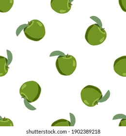 Illustration on theme big colored seamless apple, bright fruit pattern for seal. Fruit pattern consisting of beautiful seamless repeat apple. Simple colorful pattern fruit from seamless beauty apple.