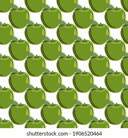 Illustration on theme big colored seamless apple, bright fruit pattern for seal. Fruit pattern consisting of beautiful seamless repeat apple. Simple colorful pattern fruit from seamless beauty apple.