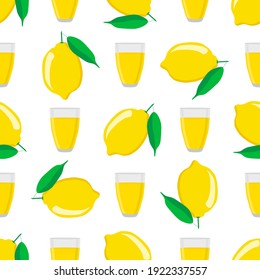 Illustration on theme big colored lemonade in lemon cup for natural drink. Lemonade pattern consisting of collection kitchen accessory, lemon cup to organic food. Tasty fresh lemonade from lemon cup.