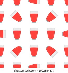 Illustration on theme big colored lemonade in glass cup for natural drink. Lemonade pattern consisting of collection kitchen accessory, glass cup to organic food. Tasty fresh lemonade from glass cup.