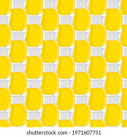 Illustration on theme big colored lemonade in glass jug for natural drink. Lemonade pattern consisting of collection kitchen accessory, glass jug to organic food. Tasty fresh lemonade from glass jug.