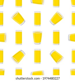 Illustration on theme big colored lemonade in glass cup for natural drink. Lemonade pattern consisting of collection kitchen accessory, glass cup to organic food. Tasty fresh lemonade from glass cup.
