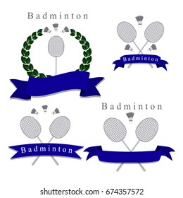 Illustration on theme big colored kit sport accessories, shuttlecock for badminton. Sport consisting of collection to game badminton, good shuttlecock. Shuttlecock it sport equipment from badminton.