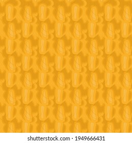 Illustration on theme big pattern identical types walnut, nut equal size. Walnut pattern consisting of natural nut for colored print on wallpaper. Abstract colorful pattern from many yummy nut walnut.