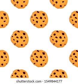 Illustration on theme big set identical biscuit, kit colorful pastry cookie. Cookie consisting of collectible natural tasty food biscuit, pastry accessory. Eat fresh pastry biscuit from same cookie.
