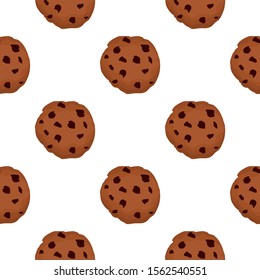 Illustration on theme big set identical biscuit, kit colorful pastry cookie. Cookie consisting of collectible natural tasty food biscuit, pastry accessory. Eat fresh pastry biscuit from same cookie.