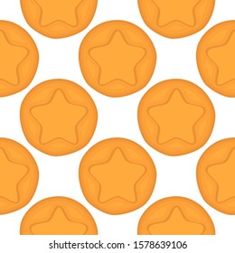 Illustration on theme big set identical biscuit, kit colorful pastry cookie. Cookie consisting of collectible natural tasty food biscuit, pastry accessory. Eat fresh pastry biscuit from same cookie.
