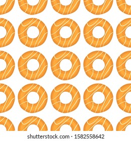 Illustration on theme big set identical biscuit, kit colorful pastry cookie. Cookie consisting of collectible natural tasty food biscuit, pastry accessory. Eat fresh pastry biscuit from same cookie.