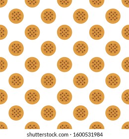 Illustration on theme big set identical biscuit, kit colorful pastry cookie. Cookie consisting of collectible natural tasty food biscuit, pastry accessory. Eat fresh pastry biscuit from same cookie.