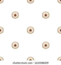 Illustration on theme big set identical biscuit, kit colorful pastry cookie. Cookie consisting of collectible natural tasty food biscuit, pastry accessory. Eat fresh pastry biscuit from same cookie.