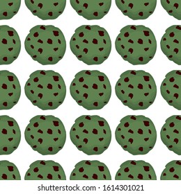 Illustration on theme big set identical biscuit, kit colorful pastry cookie. Cookie consisting of collectible natural tasty food biscuit, pastry accessory. Eat fresh pastry biscuit from same cookie.