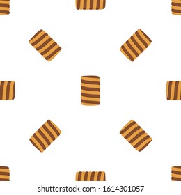 Illustration on theme big set identical biscuit, kit colorful pastry cookie. Cookie consisting of collectible natural tasty food biscuit, pastry accessory. Eat fresh pastry biscuit from same cookie.