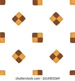 Illustration on theme big set identical biscuit, kit colorful pastry cookie. Cookie consisting of collectible natural tasty food biscuit, pastry accessory. Eat fresh pastry biscuit from same cookie.