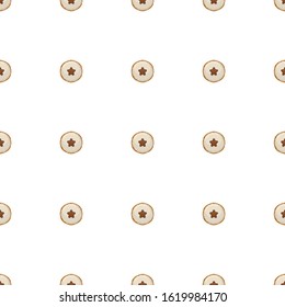 Illustration on theme big set identical biscuit, kit colorful pastry cookie. Cookie consisting of collectible natural tasty food biscuit, pastry accessory. Eat fresh pastry biscuit from same cookie.